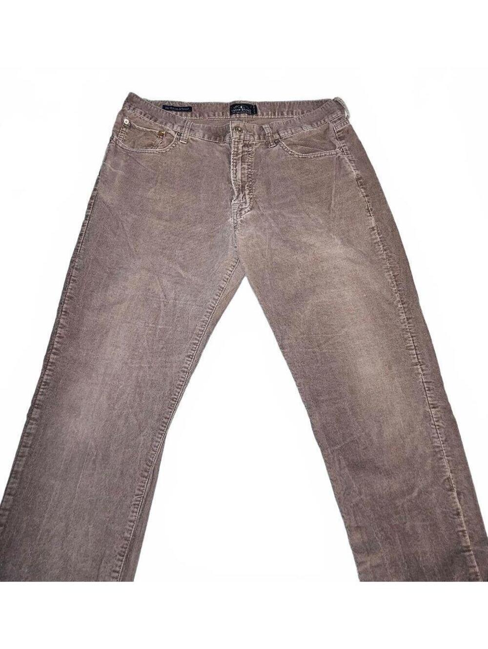 Lucky Brand 221 Original Straight Corduroy Pants Brown Size 36 Waist